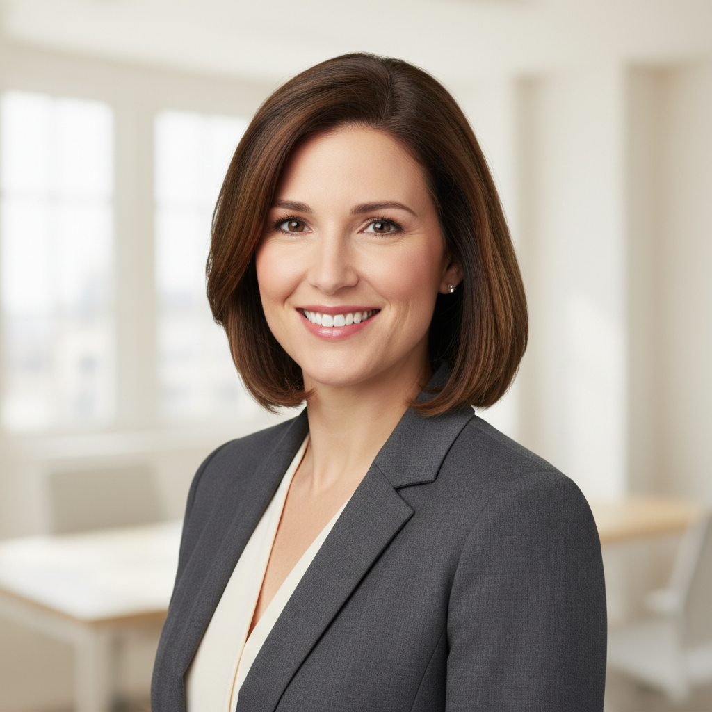 Professional real estate agent headshot